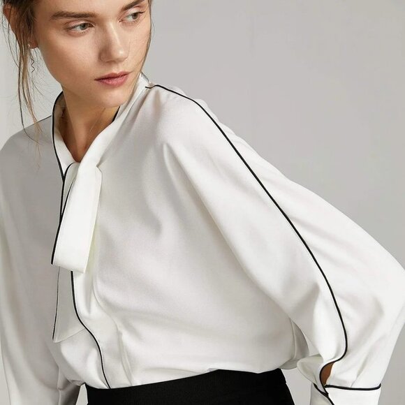 J.ING Bolt White Contrast Top - Picture 8 of 9